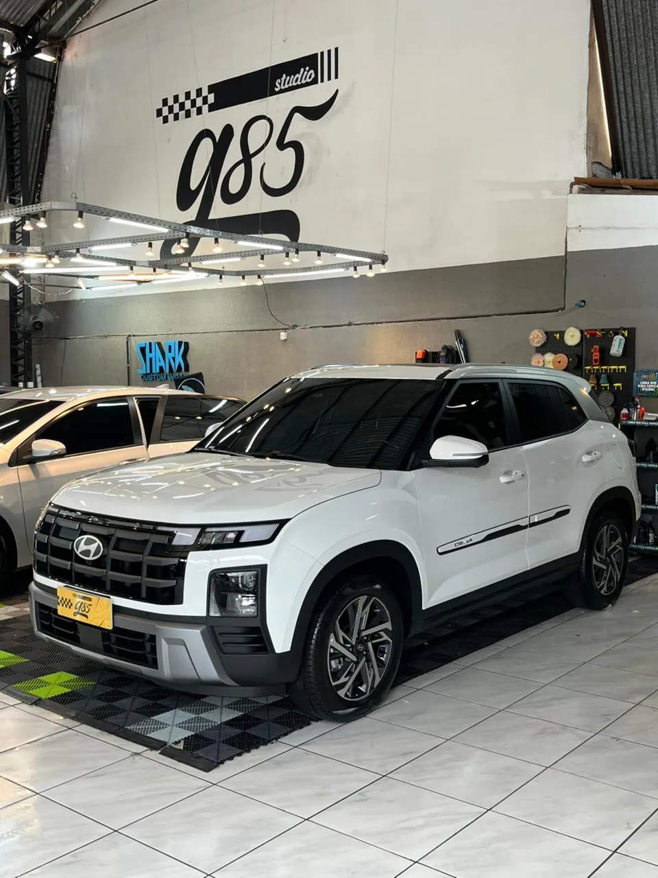 Hyundai Creta branco com proteção premium